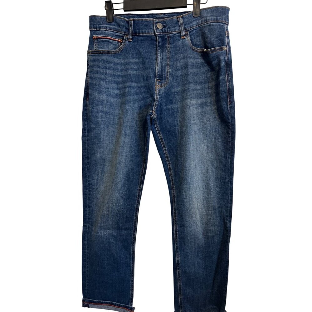 NWT Tommy Hilfiger 32X30 Mens Straight Fit Blue Denim Jeans